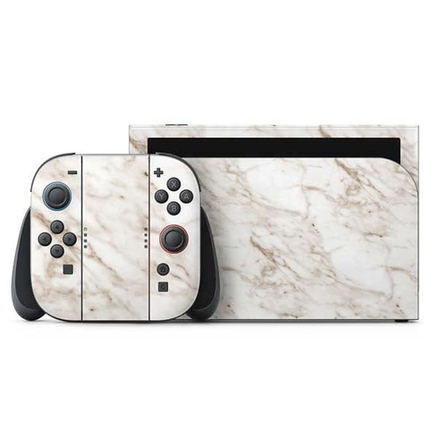 Taupe Marble Nintendo Switch 2 (2025) with Joy-Con Skin